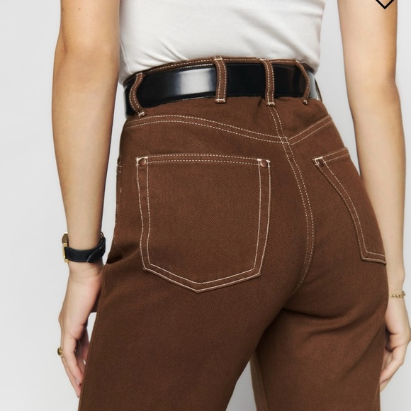 Reformation Cowboy High Rise Straight Jean - Picture 2 of 3